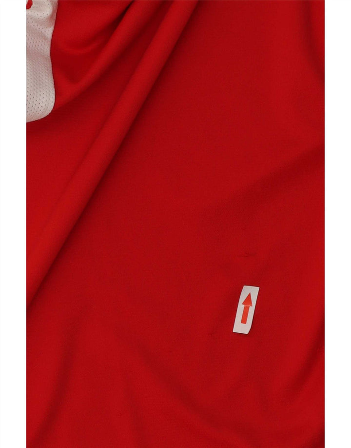 Мужская футболка Nike Dri Fit, маленький красный полиэстер с цветными блоками