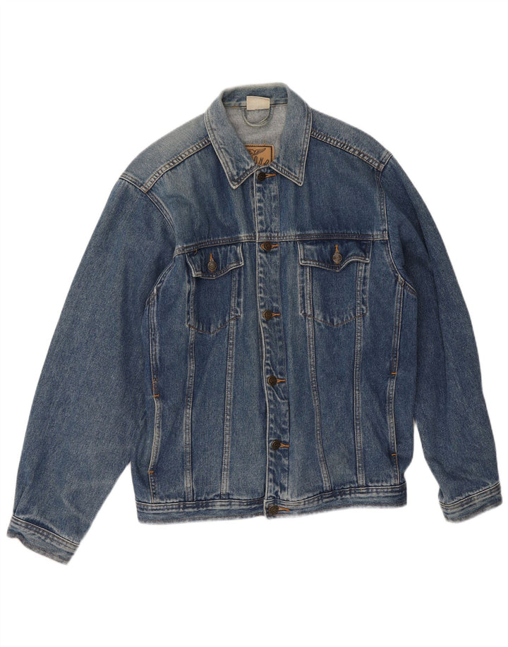 Мужская джинсовая куртка Arizona UK 40, большая синяя хлопковая ткань