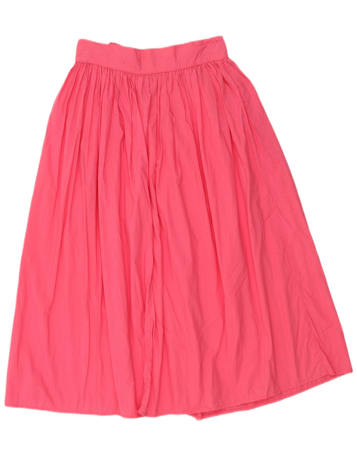 Benetton Женская юбка-трапеция IT 44 Medium W28 Розовый хлопок