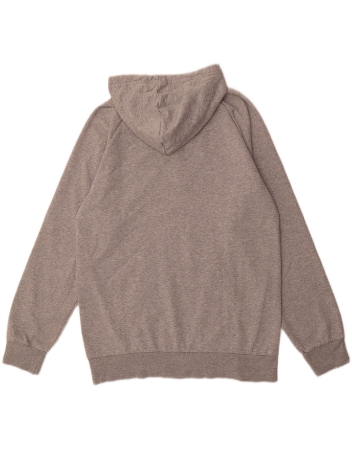 ADIDAS Mens Graphic Hoodie Jumper Medium Grey Cotton Vintage Adidas and Second-Hand Adidas from Messina Hembry 
