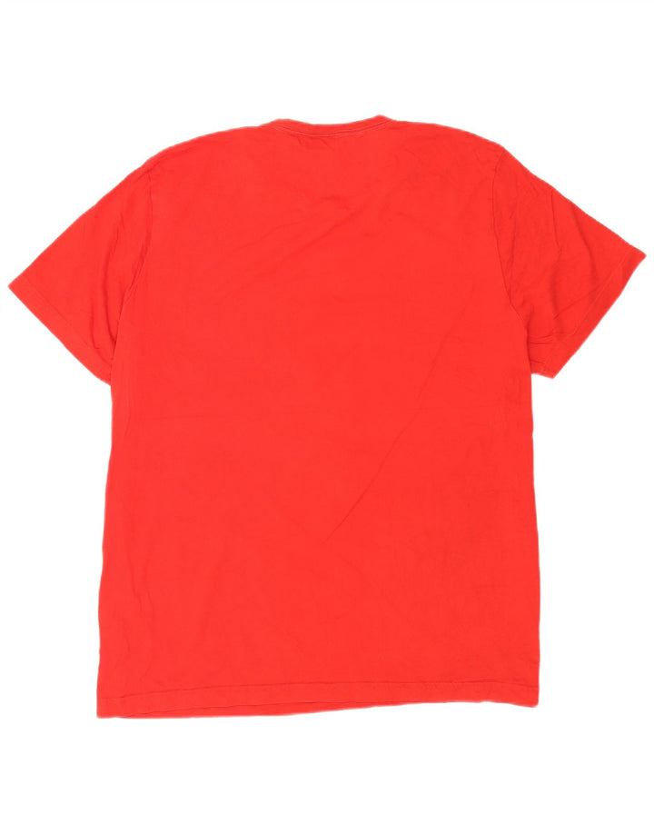 Мужская футболка с рисунком Puma 2XL, красный хлопок