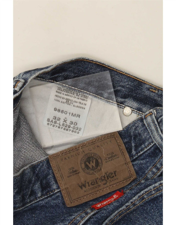 Мужские прямые джинсы Wrangler W32 L30 синие, хлопок