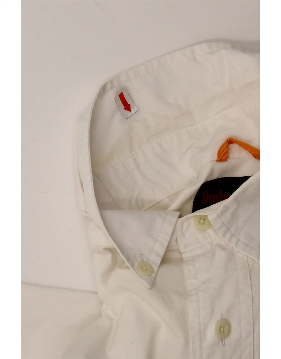 Мужская рубашка с коротким рукавом Timberland, средний белый хлопок, хлопок