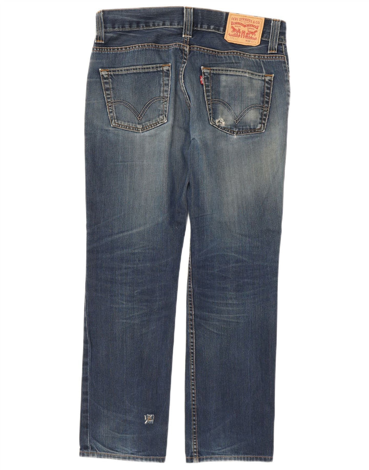 Мужские джинсы Levi's 511 с потертостями W33 L29, синий хлопок