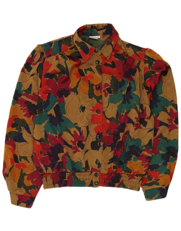 JORG PETERSON Женская блузка-рубашка EU 42, большая разноцветная с цветочным принтом