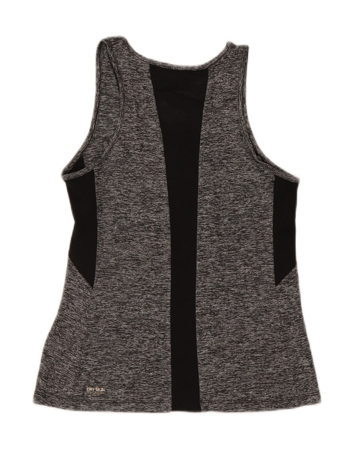 ARENA Womens Graphic Vest Top UK 14 Large Grey Flecked Polyester