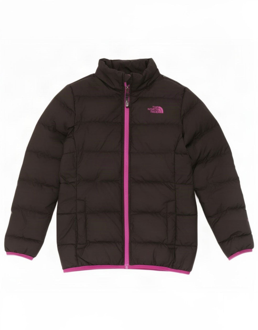 Стеганая куртка The North Face для девочек 9–10 лет, средний черный полиэстер