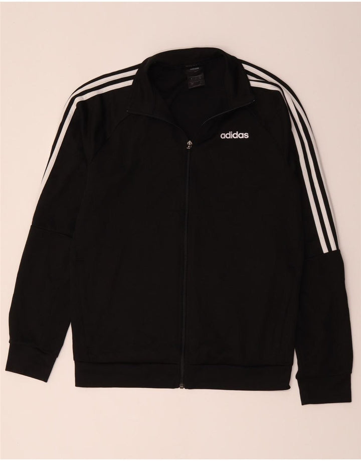 Мужская спортивная куртка Adidas Climalite UK 40/42, средний черный полиэстер