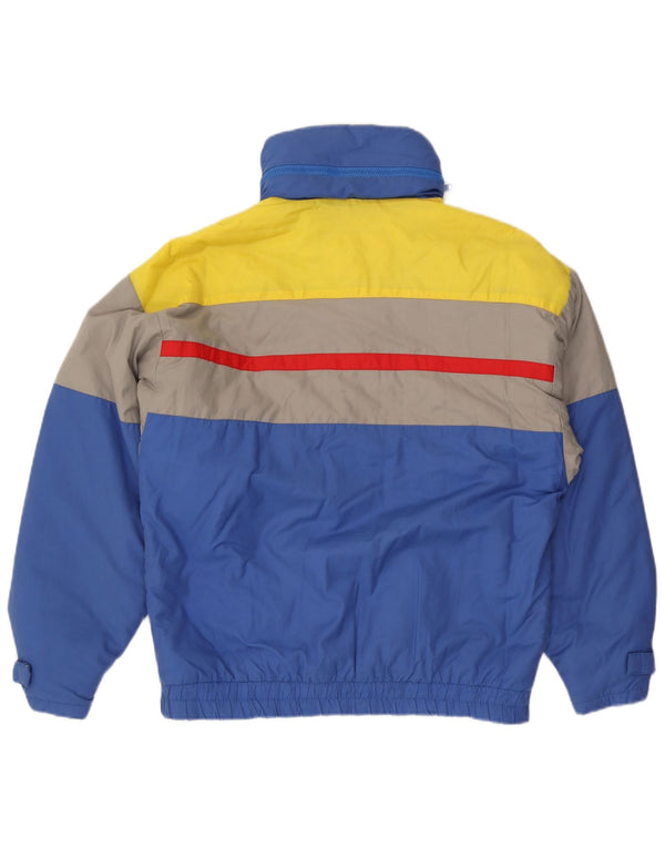 Vintage Mens Ski Jacket EU 50 Large Blue Colourblock