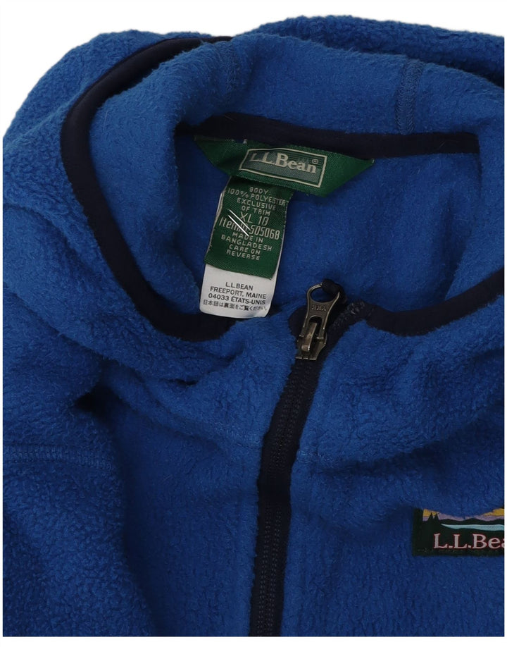 Женская флисовая куртка L.L.BEAN с капюшоном UK 18 XL, синяя полиэстер