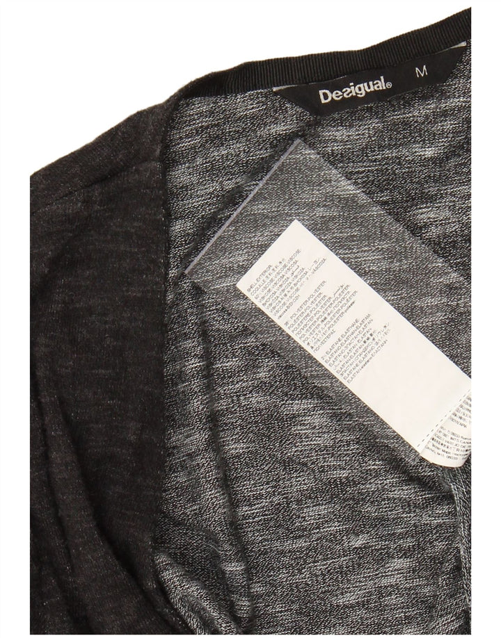 Женский открытый кардиган DESIGUAL UK 12, средний серый с животным принтом