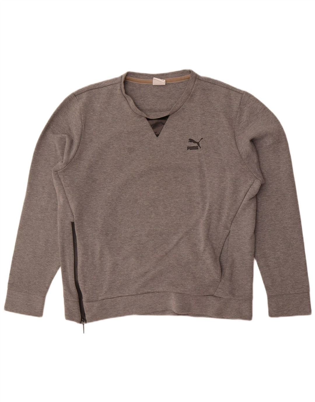 Мужской свитшот с рисунком Puma XL, серый хлопок