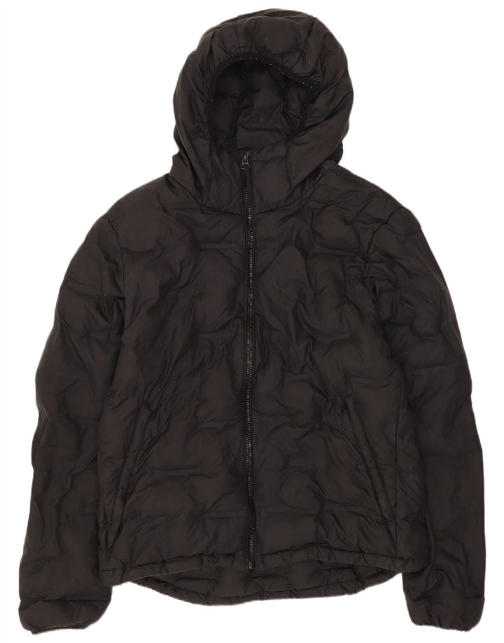 Мужская утепленная куртка с капюшоном Superdry UK 40, большой черный полиэстер