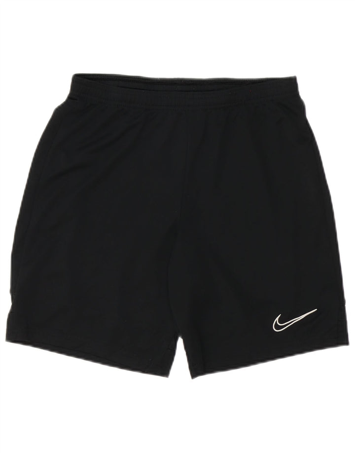 Мужские спортивные шорты Nike Dri Fit, маленькие черные, из полиэстера