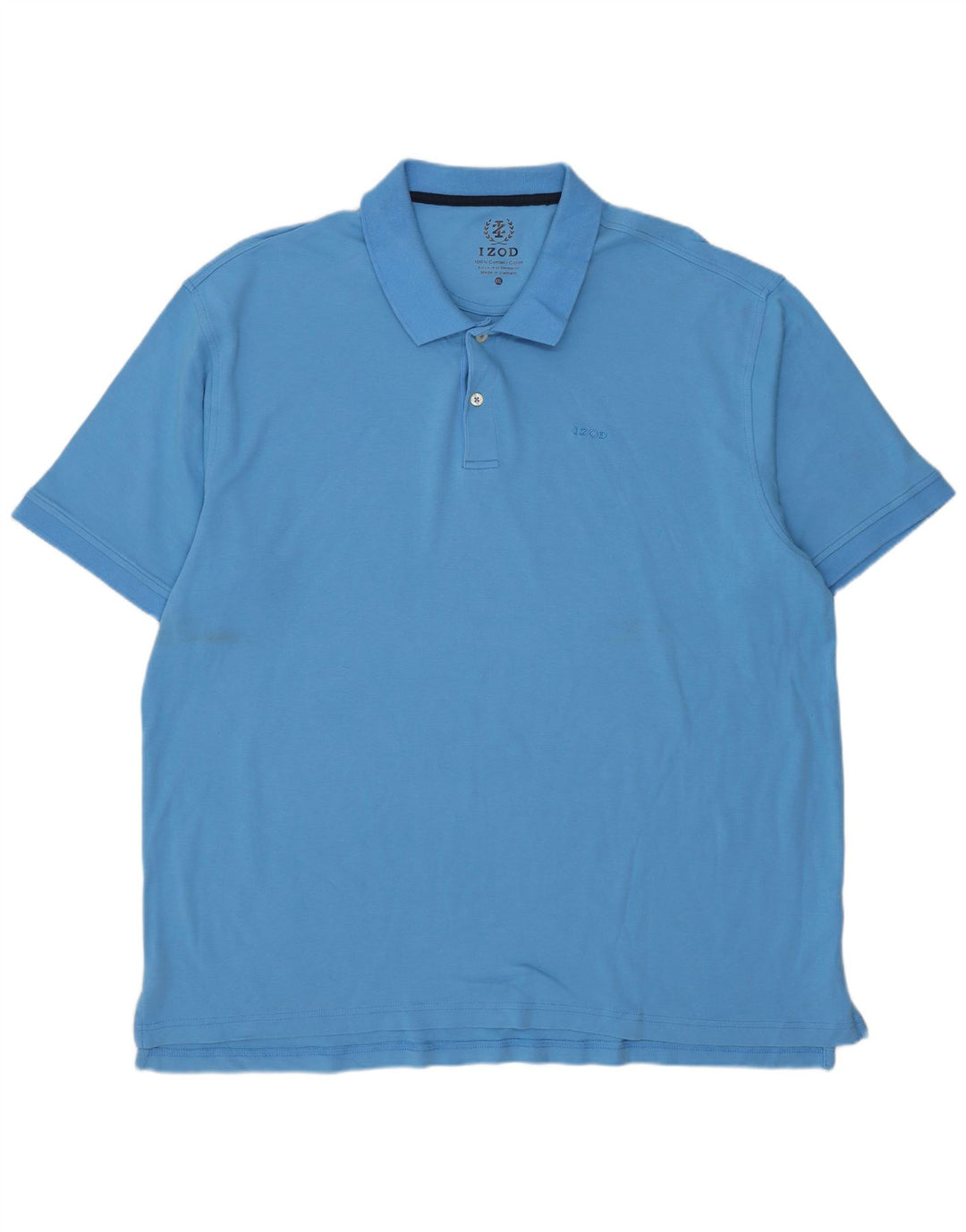 Рубашка Поло Мужская Izod 2XL Синяя Хлопок