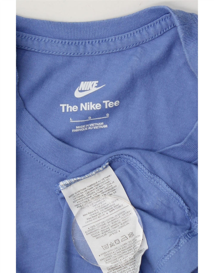 Мужская футболка Nike, большой синий хлопок