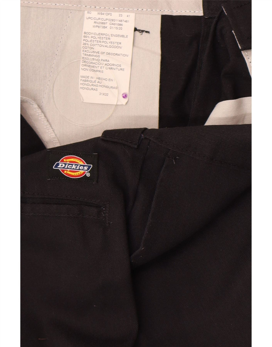 Мужские прямые брюки-чинос Dickies W31 L32, черный полиэстер