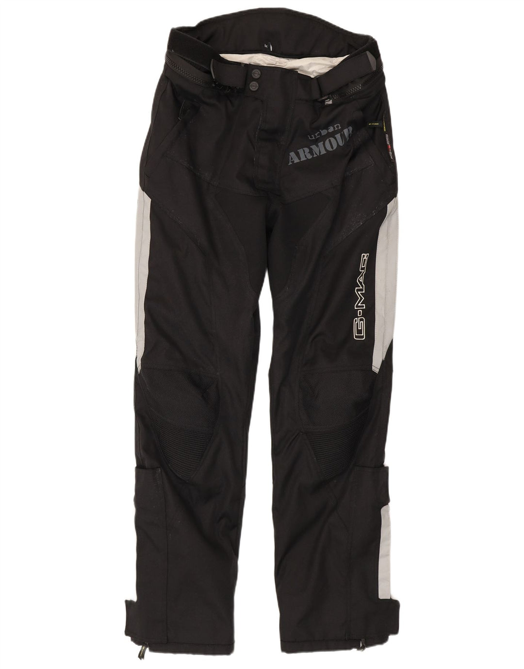 Мужские брюки с рисунком G-mac Medium W32 L33, черные, с цветными блоками, мотоциклетные