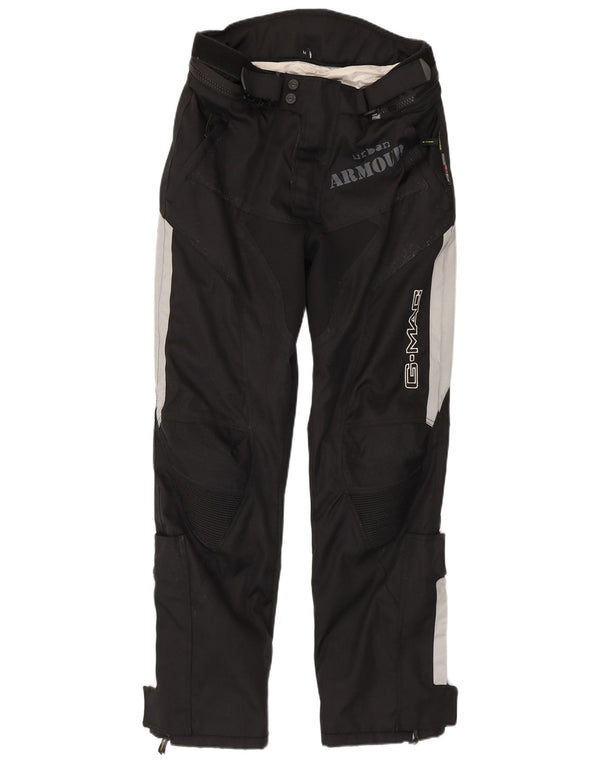 Мужские брюки с рисунком G-mac Medium W32 L33, черные, с цветными блоками, мотоциклетные