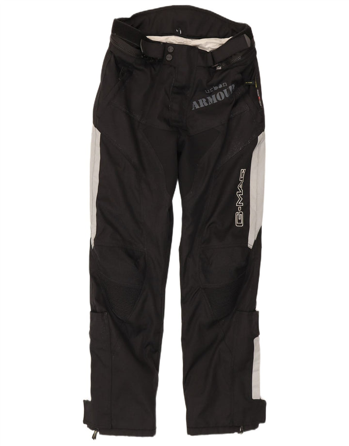 Мужские брюки с рисунком G-mac Medium W32 L33, черные, с цветными блоками, мотоциклетные