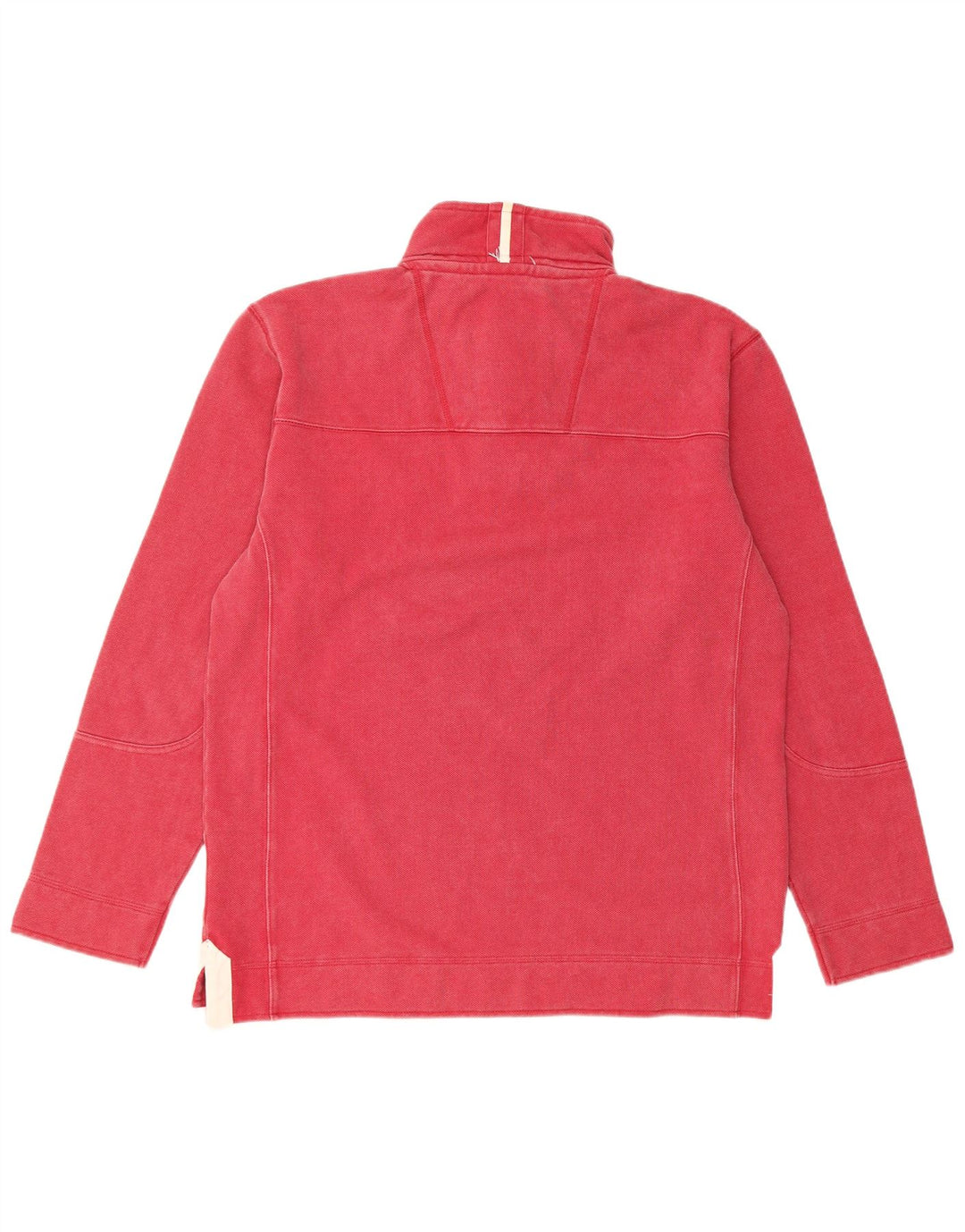 Одежда для экипажа Мужская рубашка-поло для регби на молнии среднего красного цвета из хлопка