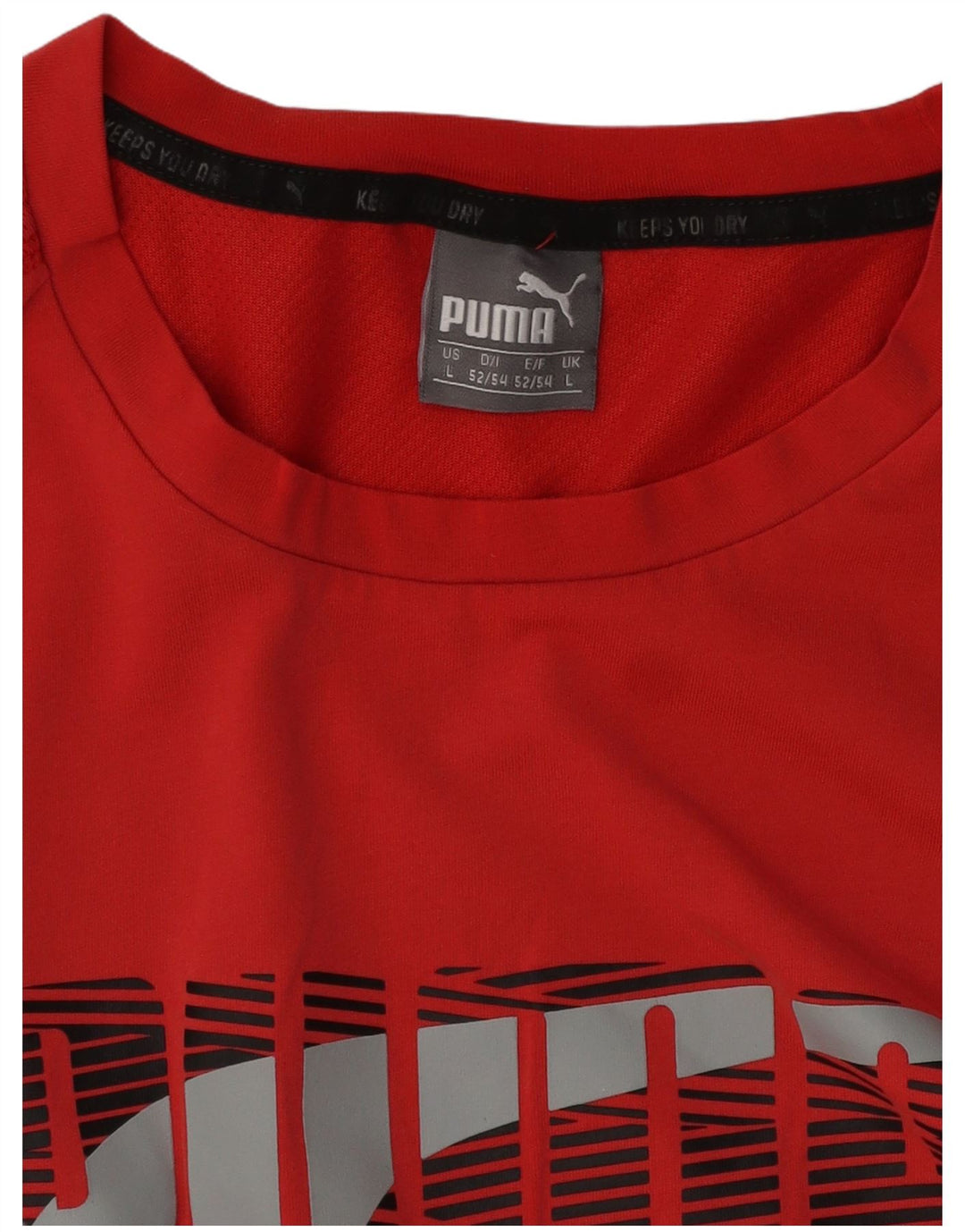 Мужская футболка с рисунком Puma, большая красная