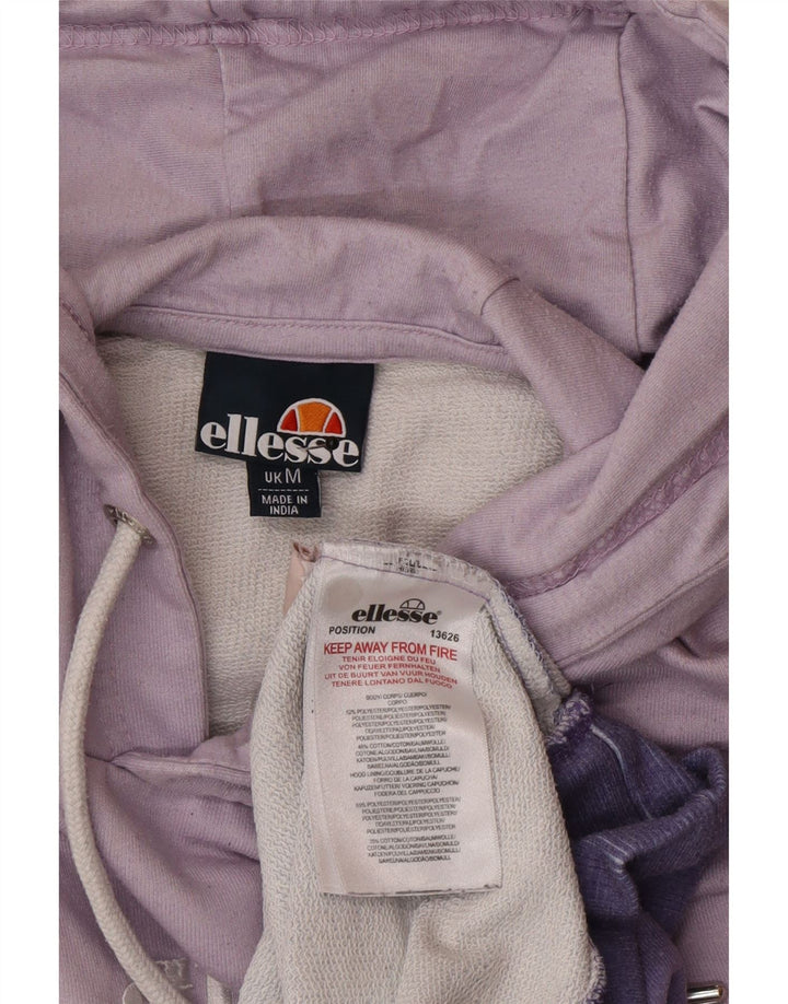 Мужской джемпер с капюшоном Ellesse с рисунком тай-дай, средний фиолетовый, полиэстер
