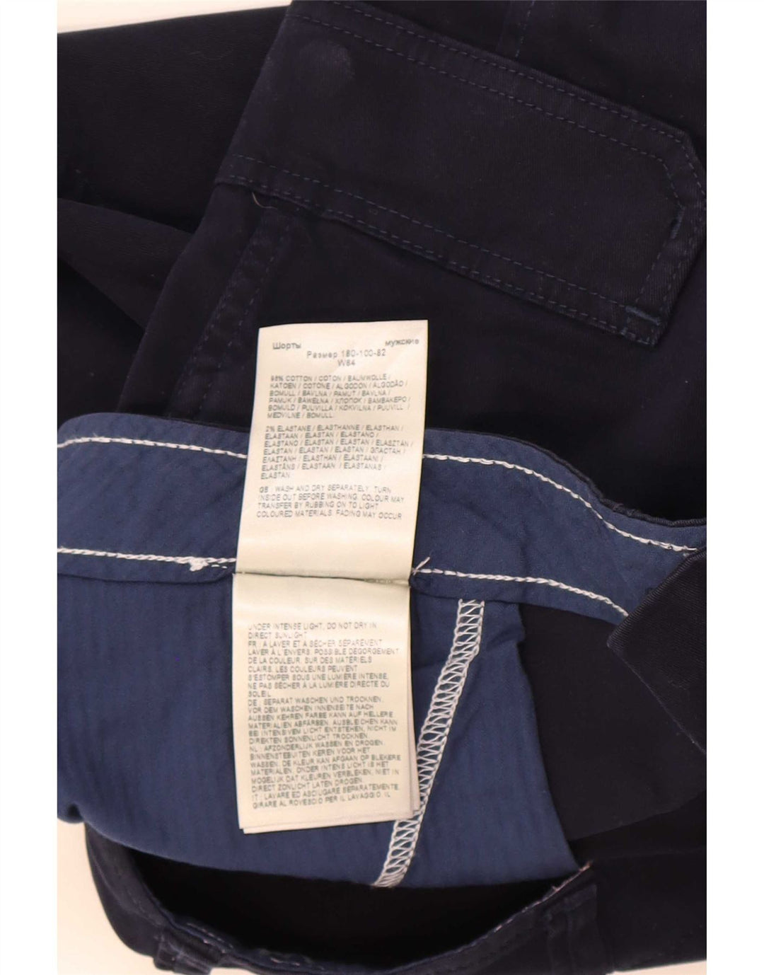 Мужские шорты-карго Wrangler Casey W33, средние, темно-синие, хлопковые