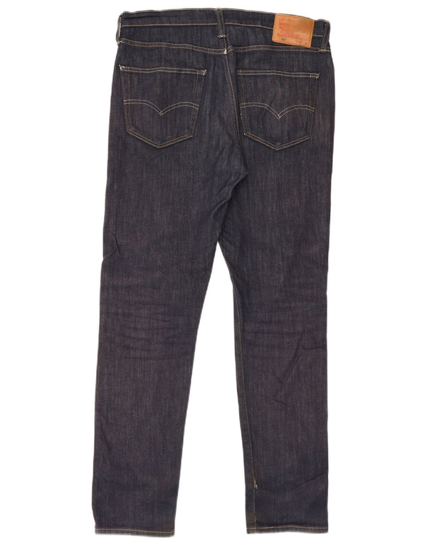 Мужские прямые джинсы Levi's 522 W32 L32 темно-синие, хлопок