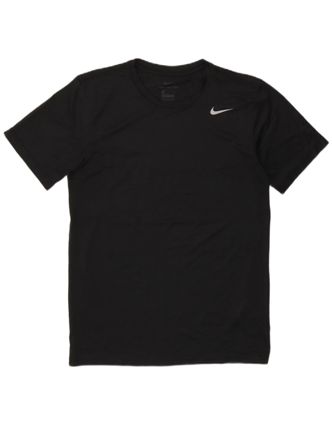 Мужская футболка Nike Dri Fit, маленький черный полиэстер