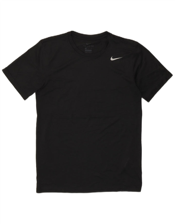 Мужская футболка Nike Dri Fit, маленький черный полиэстер