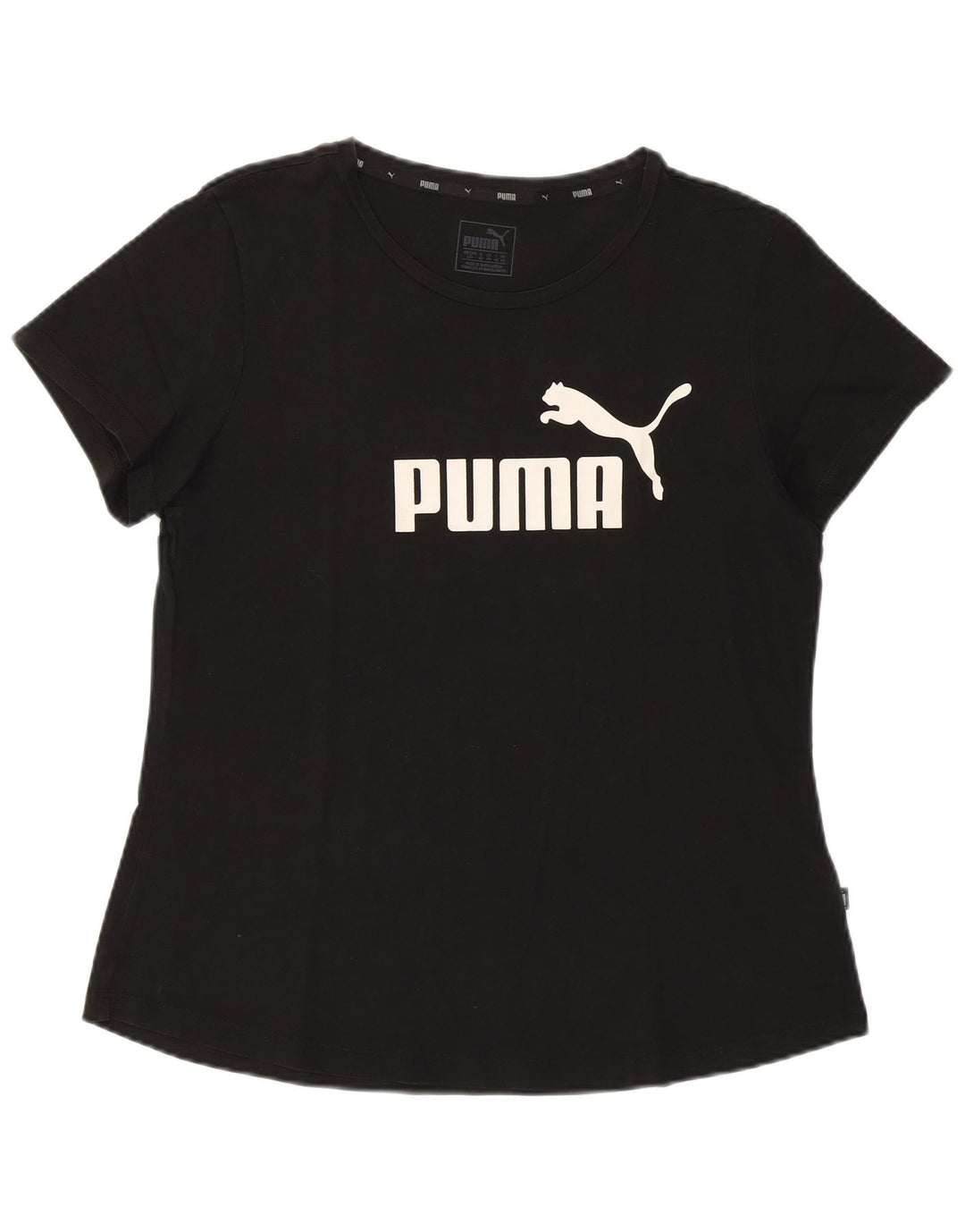 Женская футболка с рисунком PUMA Top UK 14, средний черный хлопок