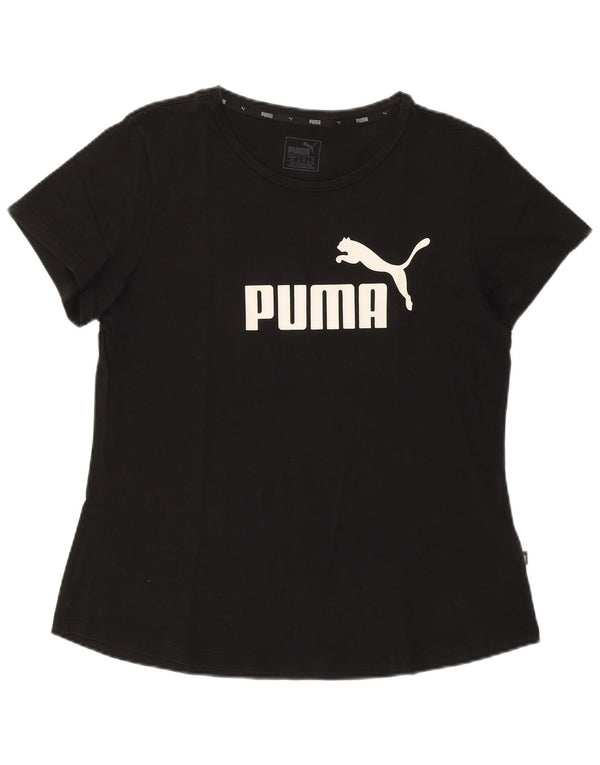 Женская футболка с рисунком PUMA Top UK 14, средний черный хлопок