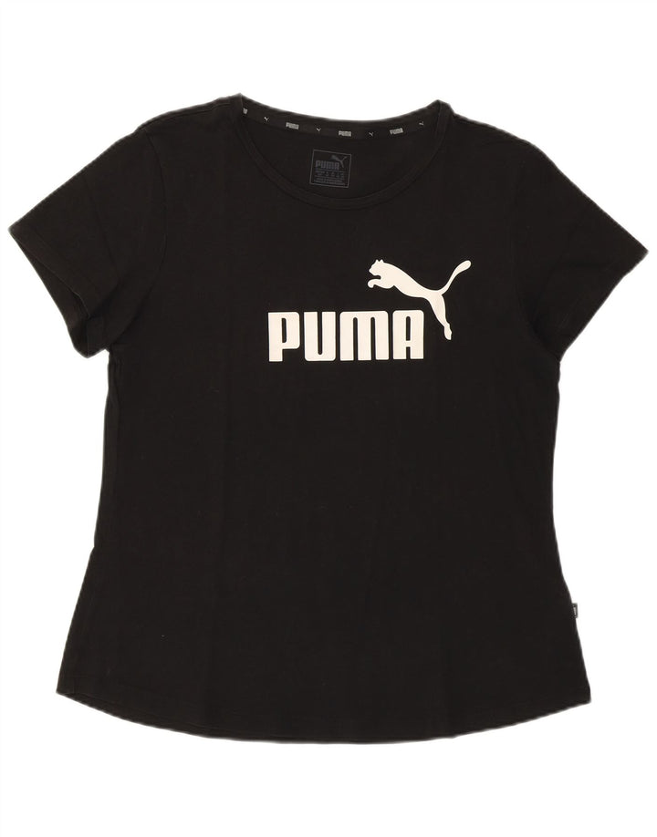 Женская футболка с рисунком PUMA Top UK 14, средний черный хлопок