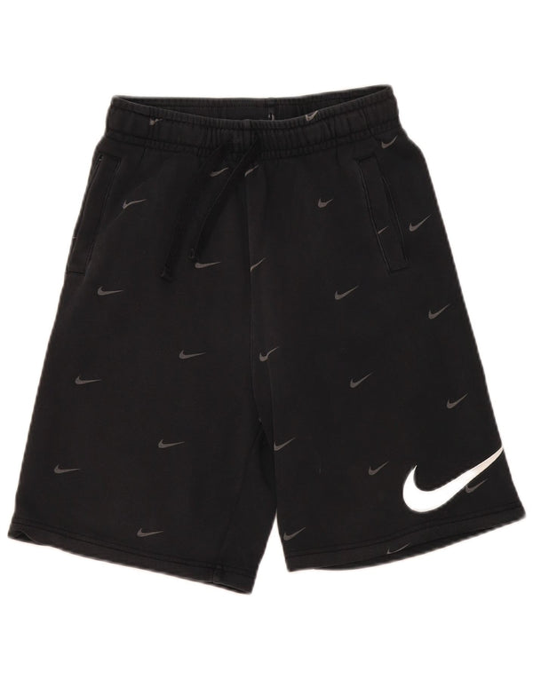 Спортивные шорты стандартного кроя с графикой Nike для мальчиков, 13–14 лет, размер XL, черный хлопок