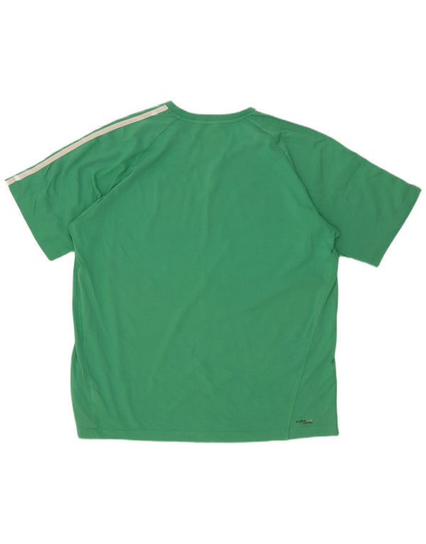 Adidas Mens Clima 365 Футболка Топ XL Зеленый Хлопок