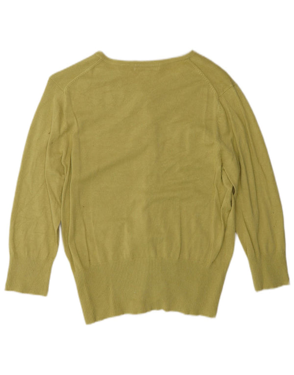 Женский кардиган с рукавом 3/4 Marks & Spencer UK 14, средний зеленый