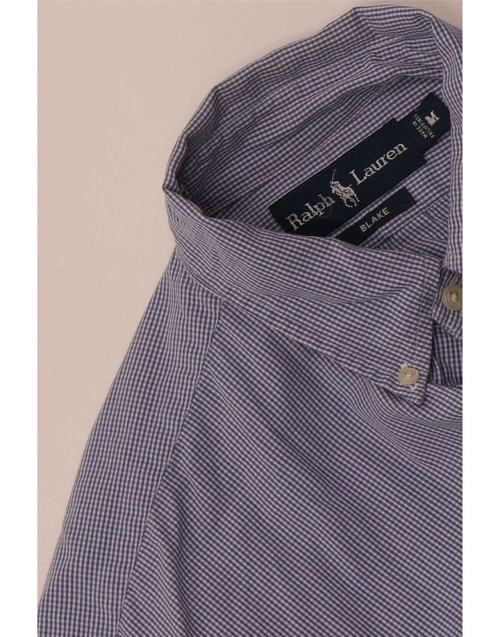 Мужская рубашка Blake Ralph Lauren, темно-синяя, хлопковая в мелкую клетку