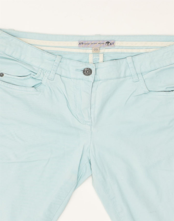 FAT FACE Womens Casual Shorts UK 10 Small W27 Blue Cotton | Vintage Fat Face | Thrift | Second-Hand Fat Face | Used Clothing | Messina Hembry 