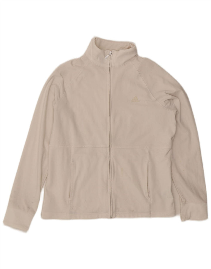 Женский спортивный костюм Adidas Top Jacket UK 16, большой белый полиэстер