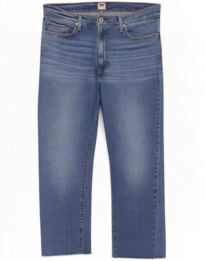 Женские прямые джинсы Levi's W34 L27, синие, хлопок
