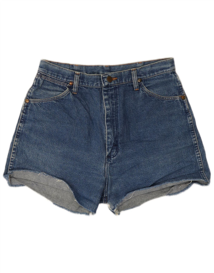Женские джинсовые шорты Wrangler W30, хлопковые, среднего синего цвета