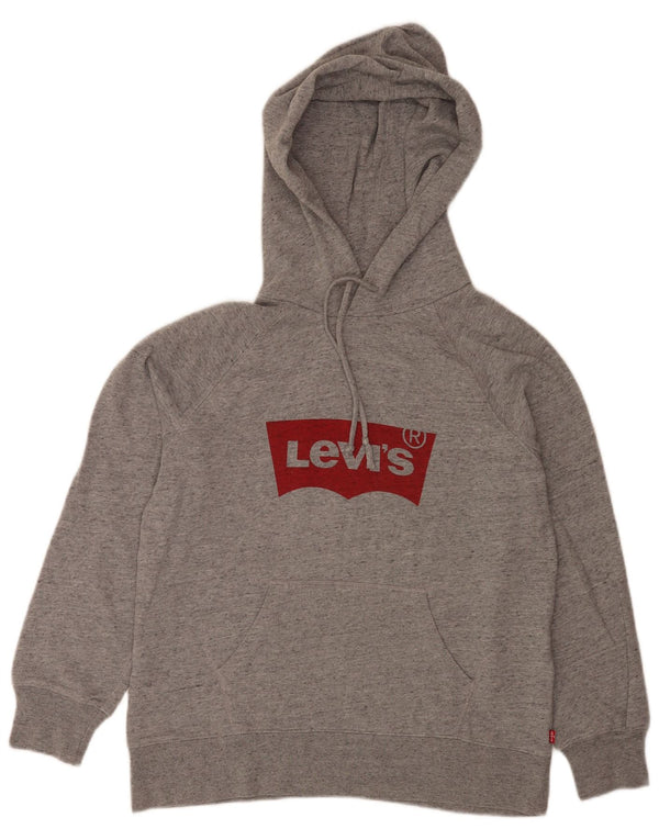 Мужской джемпер с капюшоном Levi's XS, серый в крапинку, хлопок