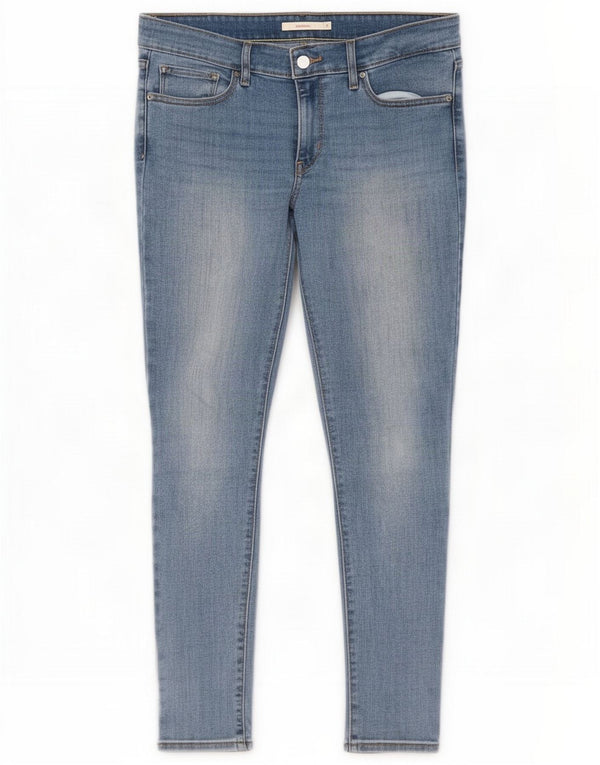 Женские джинсы скинни Levi's 711 W31 L30, синий хлопок