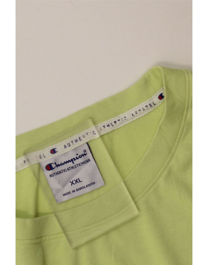 Мужская футболка с рисунком CHAMPION, 2XL, зеленый хлопок