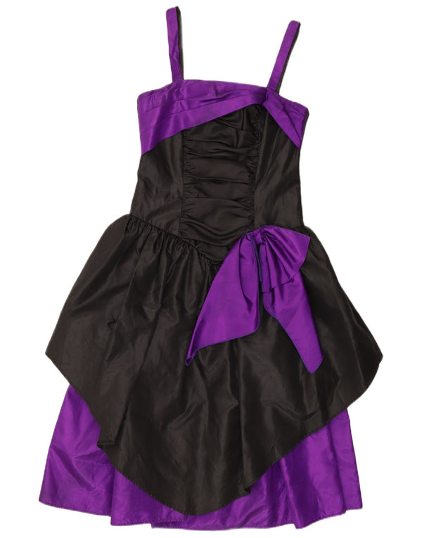 Женское платье с баской без рукавов JOHN & PILL, Великобритания, 8, маленькое черное с цветными блоками