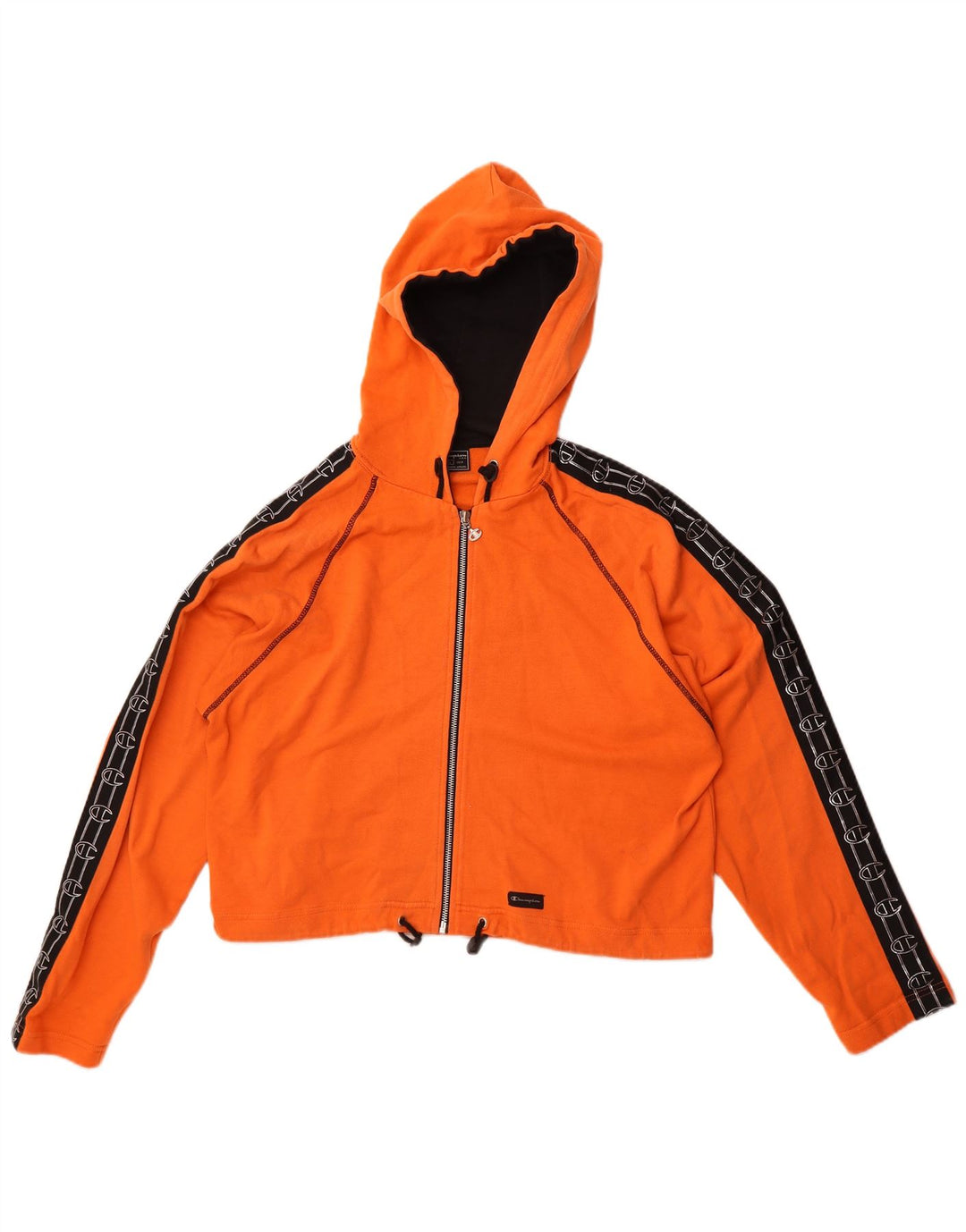 Женский свитер с капюшоном и молнией в стиле оверсайз Champion UK 16, большой оранжевый цвет