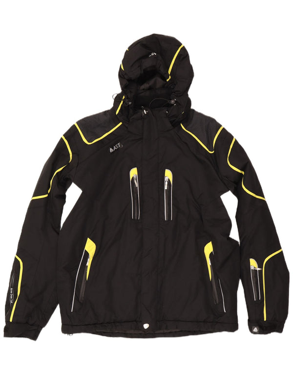 Мужская лыжная куртка AST UK 44 2XL, черная с цветными блоками, полиамид