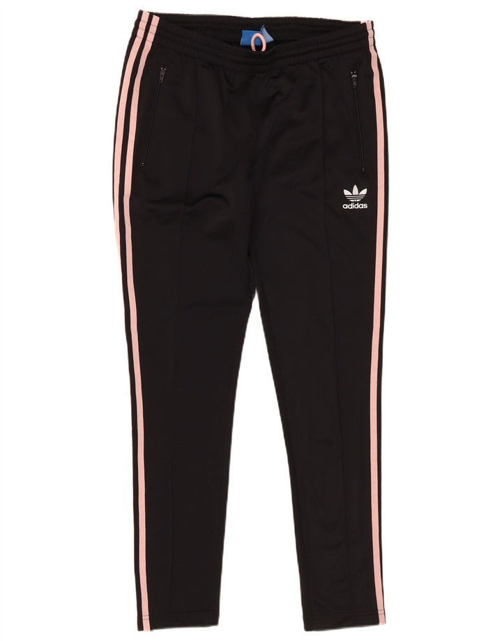 Женские спортивные брюки Adidas UK 12, средний черный полиэстер