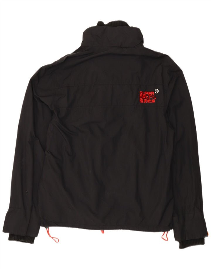 Женская ветровка с графическим рисунком Superdry UK 16, большая черная